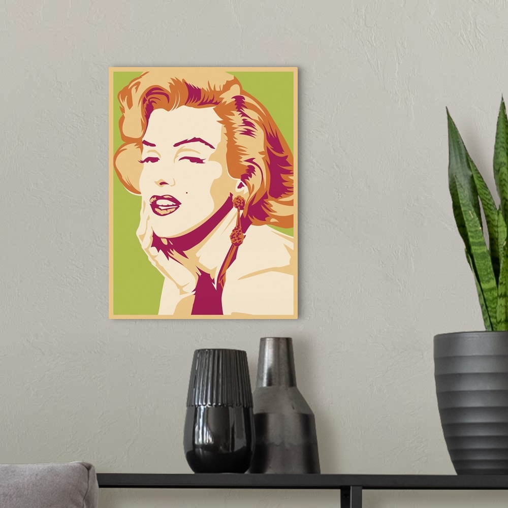 A modern room featuring Marilyn Monroe Psychedelic