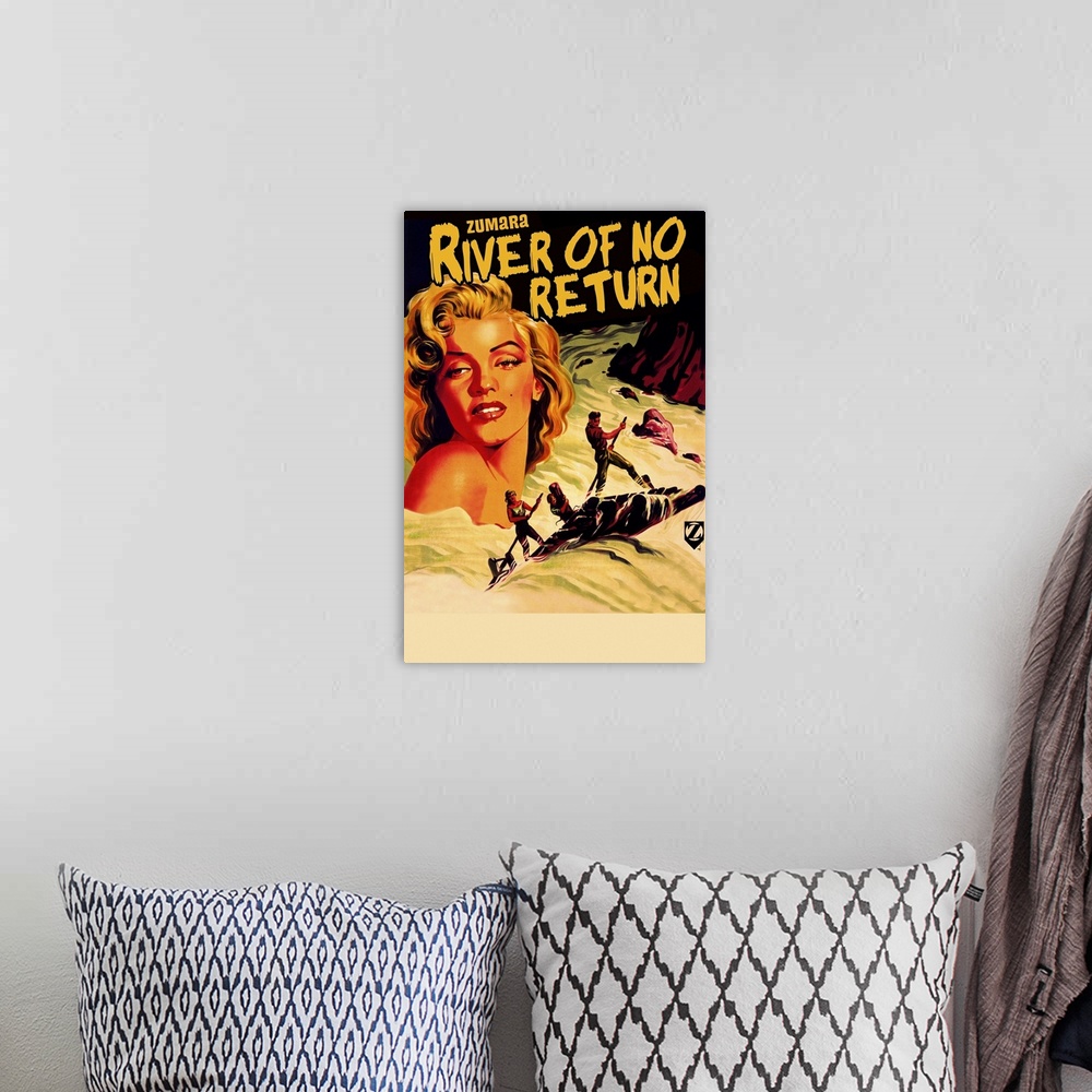 A bohemian room featuring Marilyn Monroe River of No Return 1