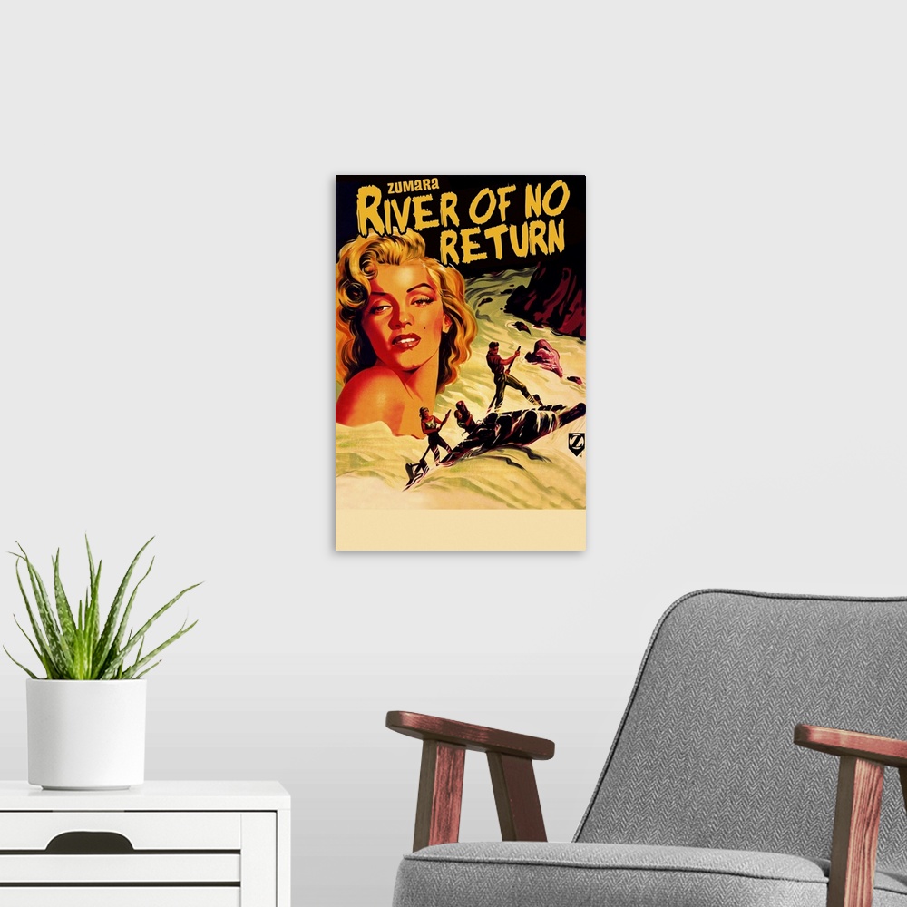 A modern room featuring Marilyn Monroe River of No Return 1