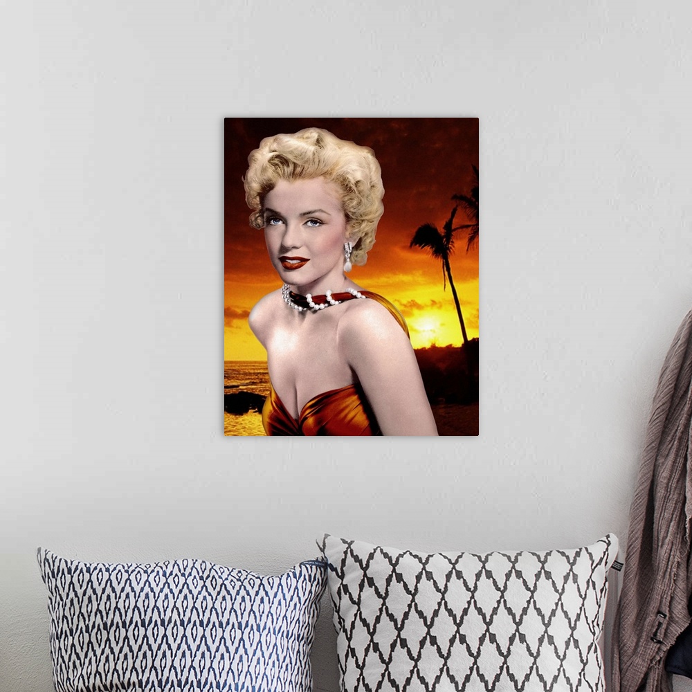 A bohemian room featuring Marilyn Monroe Sunset