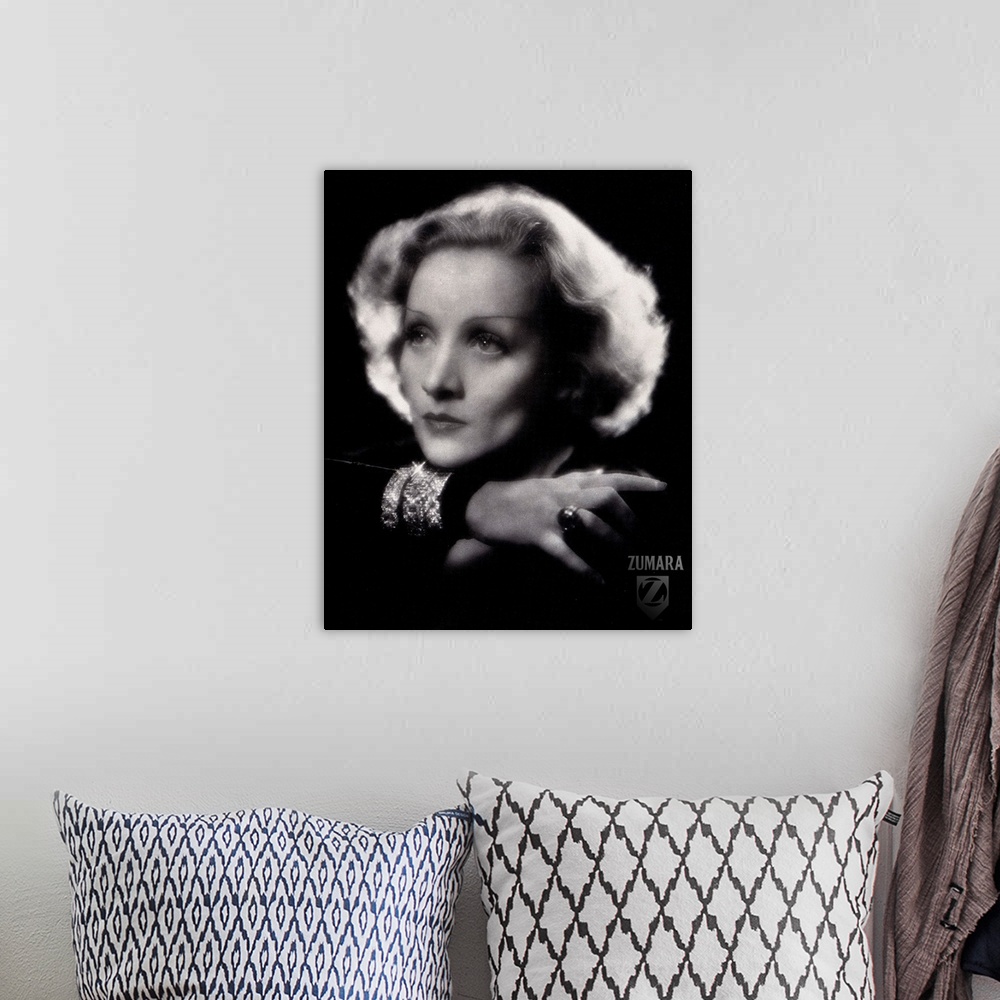 A bohemian room featuring Marlene Dietrich B