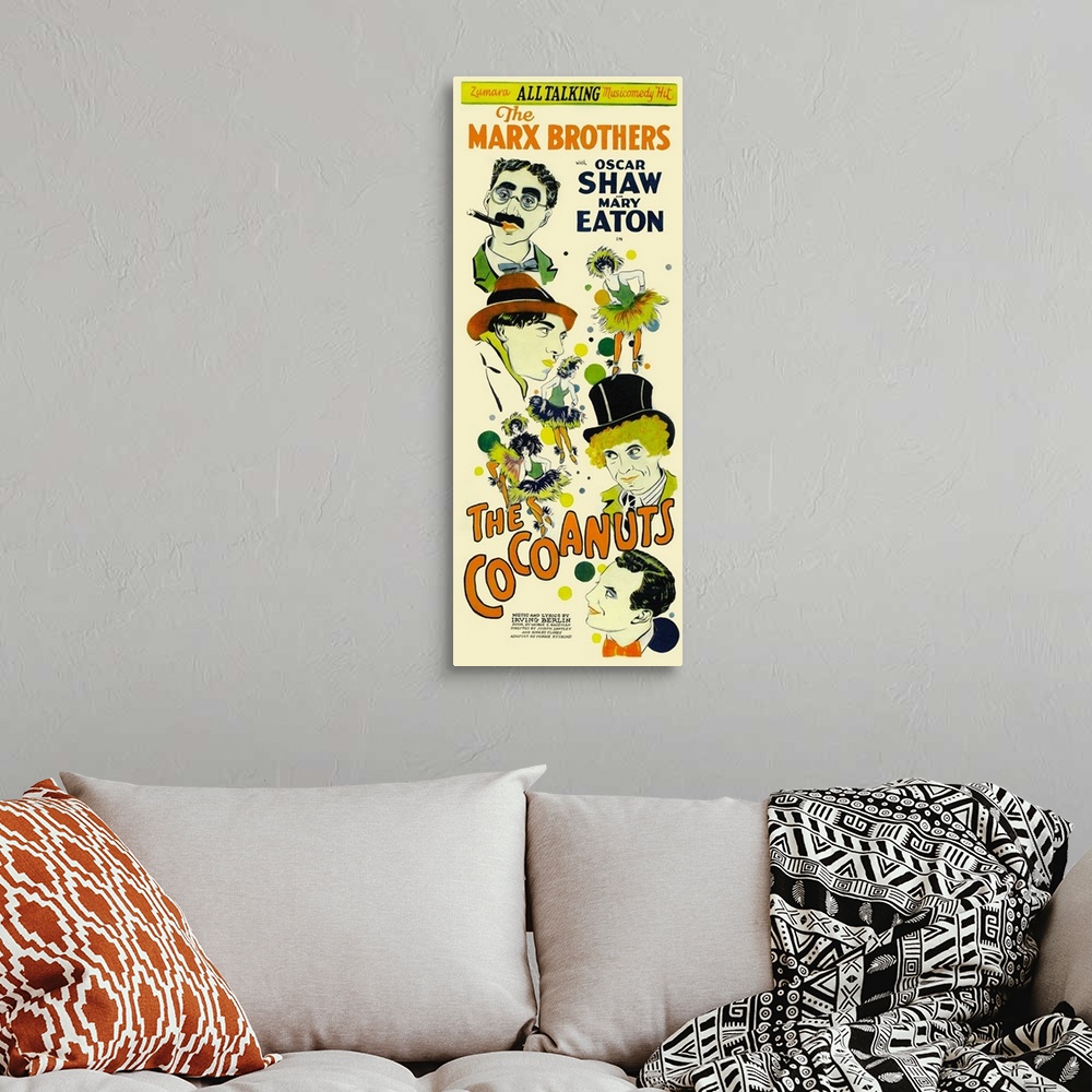 A bohemian room featuring Marx Brothers The Cocoanuts 1