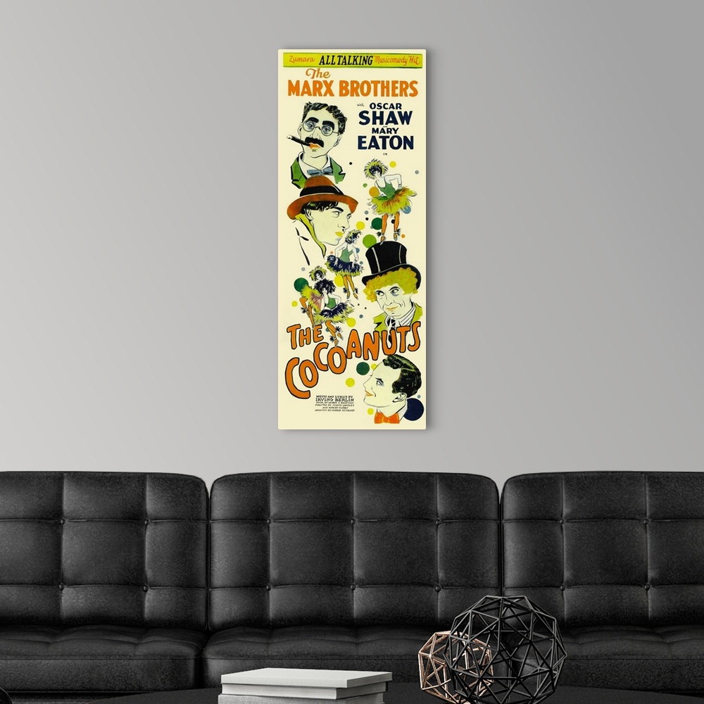 A modern room featuring Marx Brothers The Cocoanuts 1