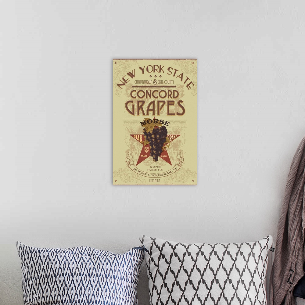 A bohemian room featuring NY Concord Grapes