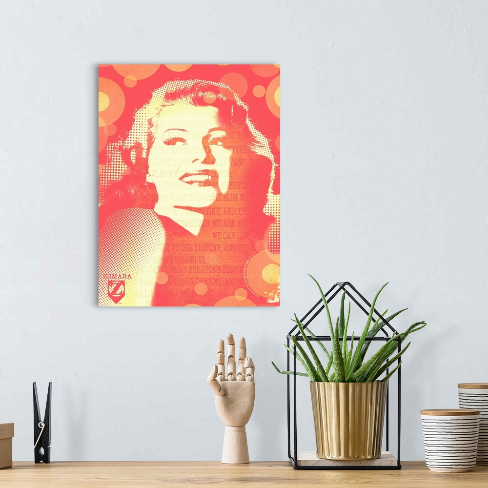 A bohemian room featuring Rita Hayworth Red Destiny Design