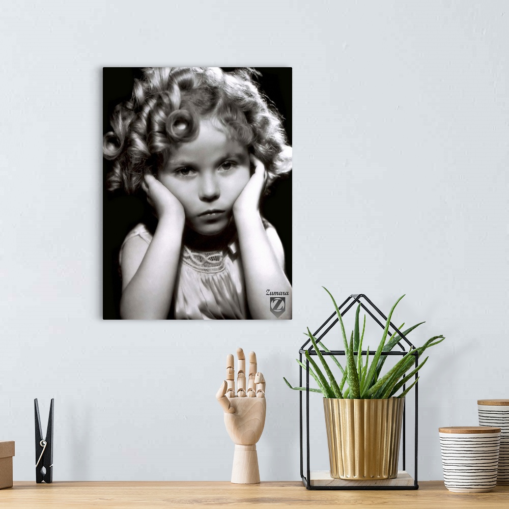A bohemian room featuring Shirley Temple B&W 3
