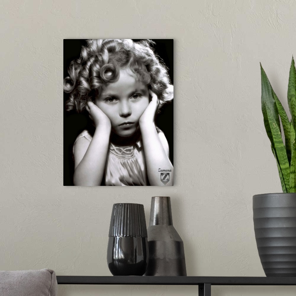 A modern room featuring Shirley Temple B&W 3