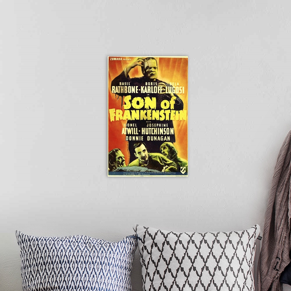 A bohemian room featuring Son of Frankenstein 1