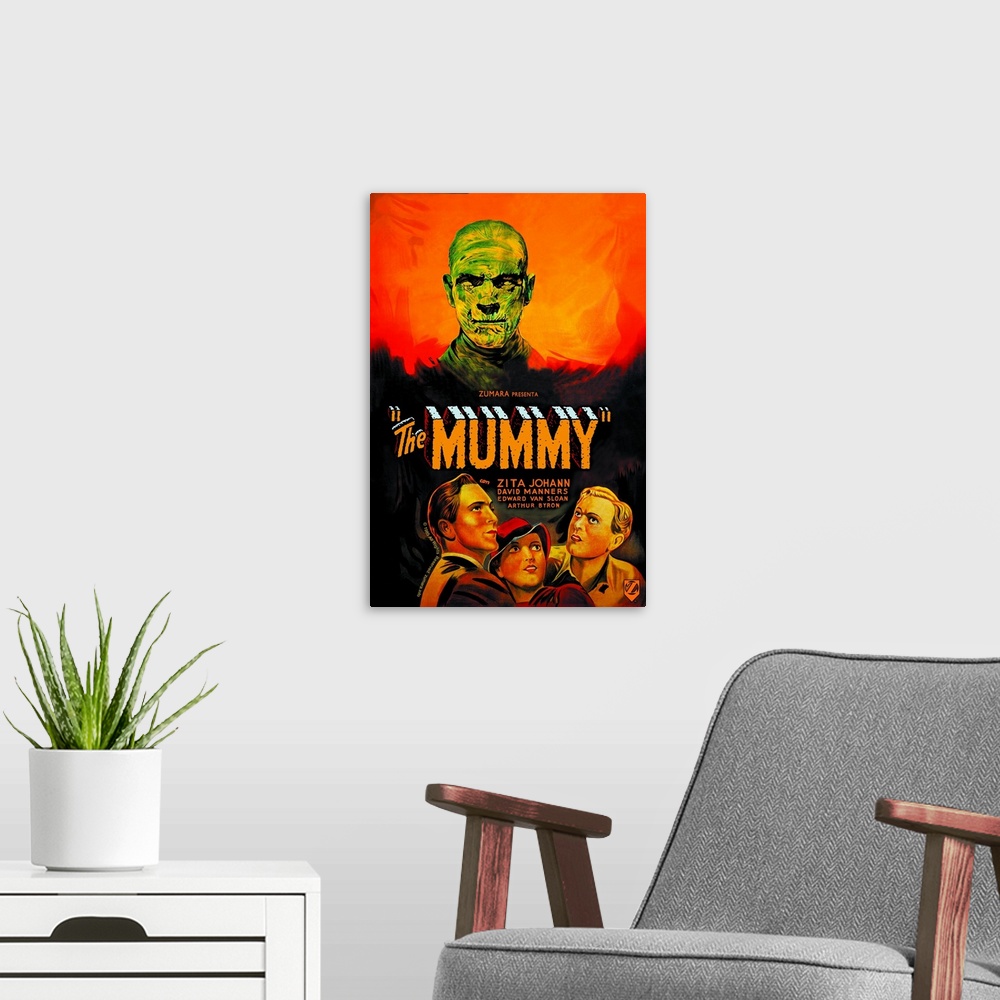 A modern room featuring The Mummy Colored 1