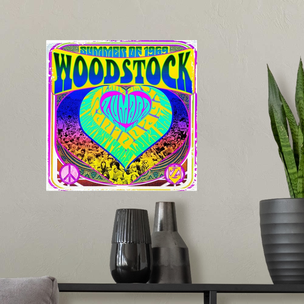 A modern room featuring Woodstock Heart