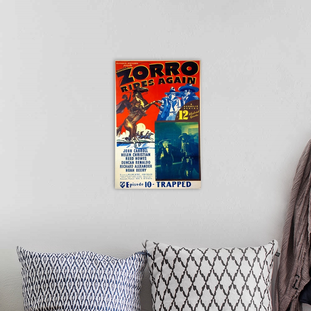 A bohemian room featuring Zorro Rides Again