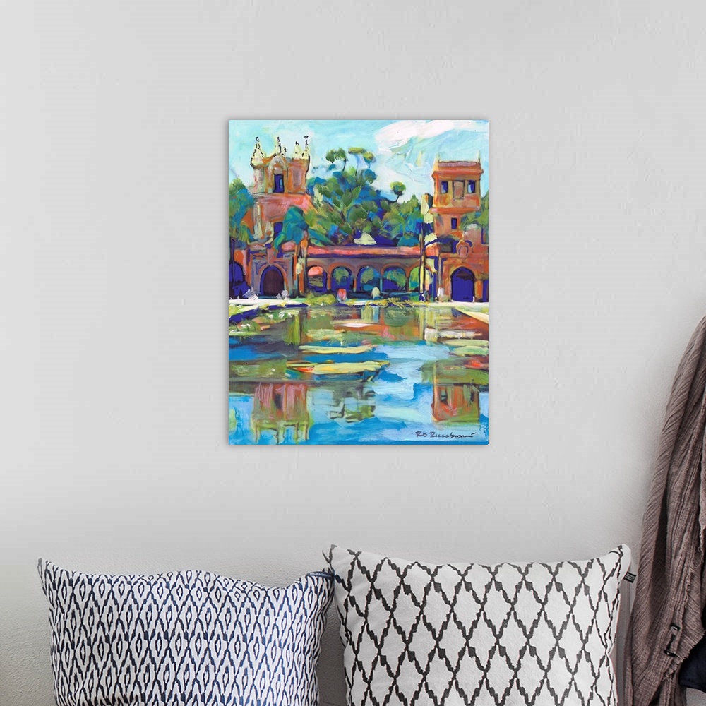 A bohemian room featuring Balboa Park Reflecting Pond
