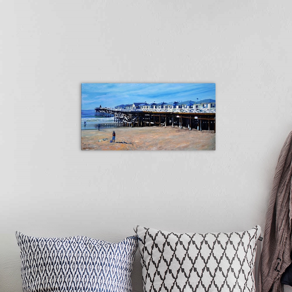 A bohemian room featuring Crystal Pier, Pacific Beach