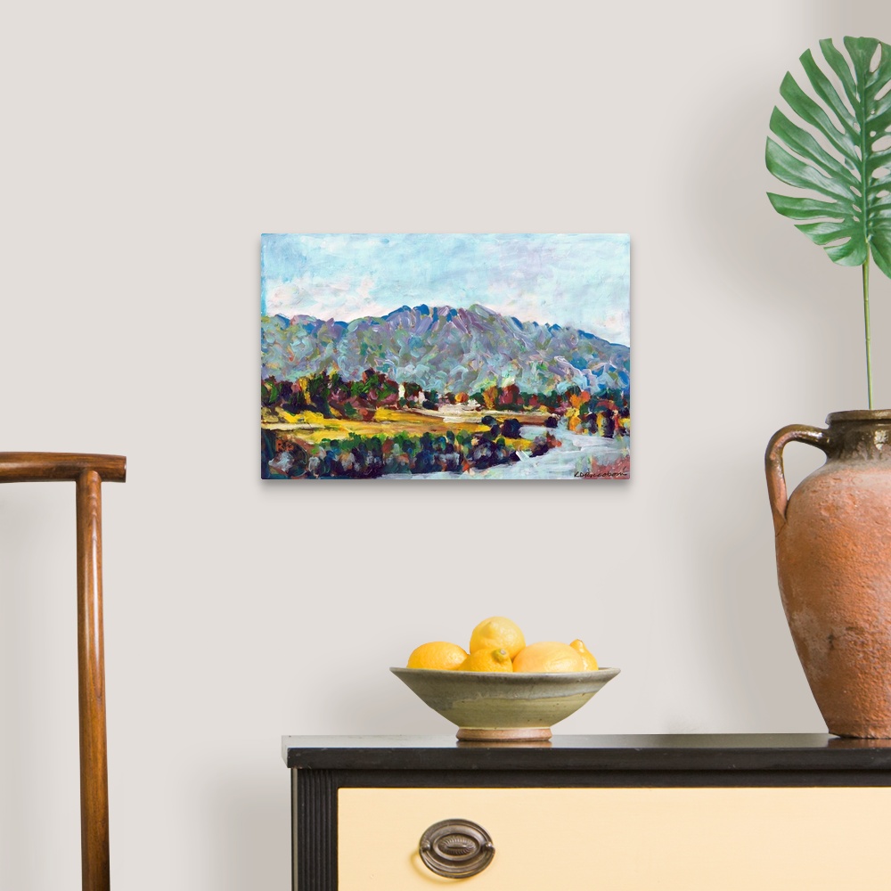 A traditional room featuring Picture of Mount San Jacinto, Palm Springs, California rises approximately 10,700 feet (3,300 m) ...