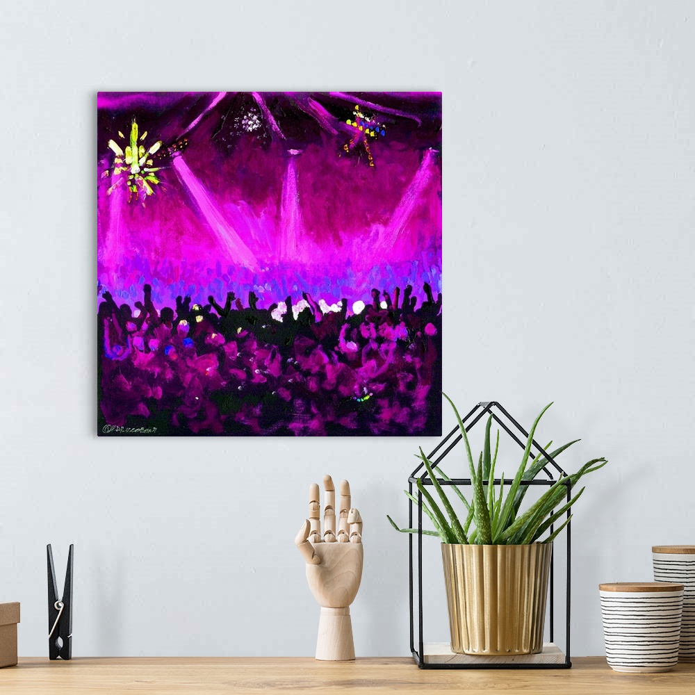A bohemian room featuring Disco Dance Ball Purple by one of America's favorite artists portraying the gay lgbt community in...