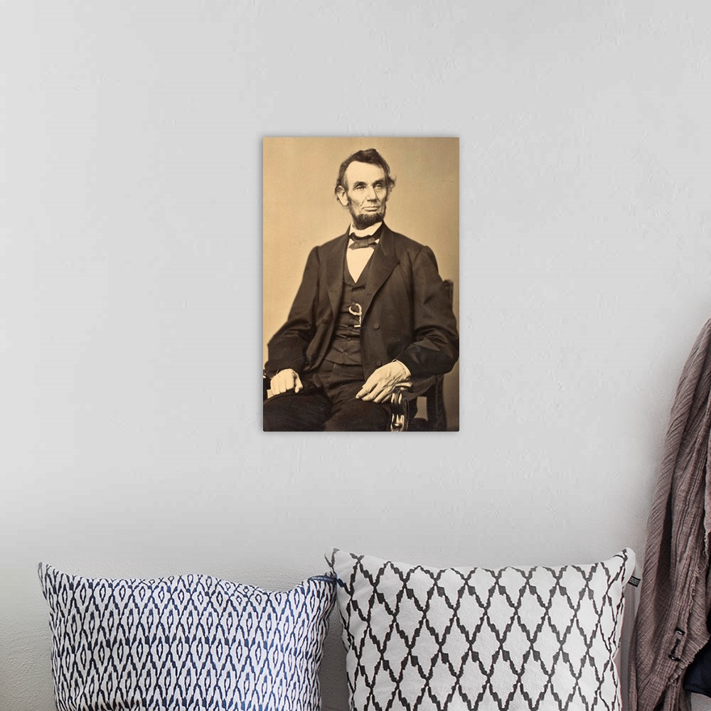 A bohemian room featuring Abraham Lincoln
