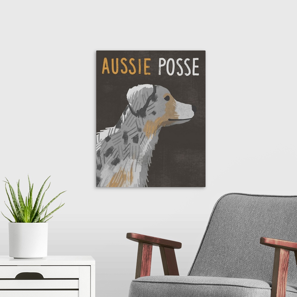 A modern room featuring Aussie Posse