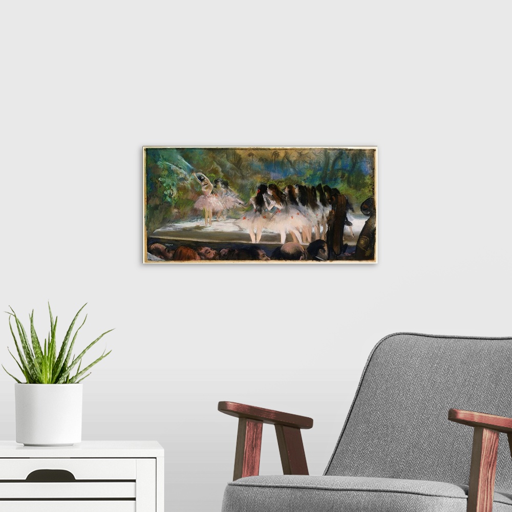 A modern room featuring One of the nineteenth century's most innovative artists, Edgar Degas often combined traditional t...