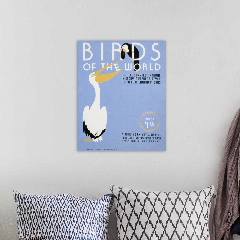 A bohemian room featuring Birds of the World: An illustrated natural history in popular style with 100 candid photos. A New...