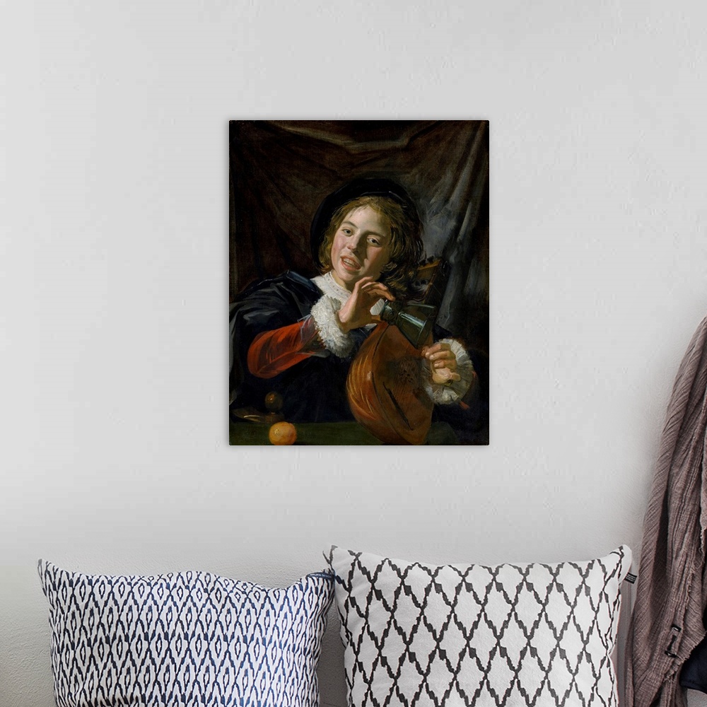 A bohemian room featuring Inspired by Dutch Caravaggesque painters such as Gerrit van Honthorst and Hendrick ter Brugghen, ...