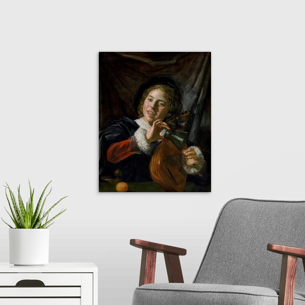 A modern room featuring Inspired by Dutch Caravaggesque painters such as Gerrit van Honthorst and Hendrick ter Brugghen, ...