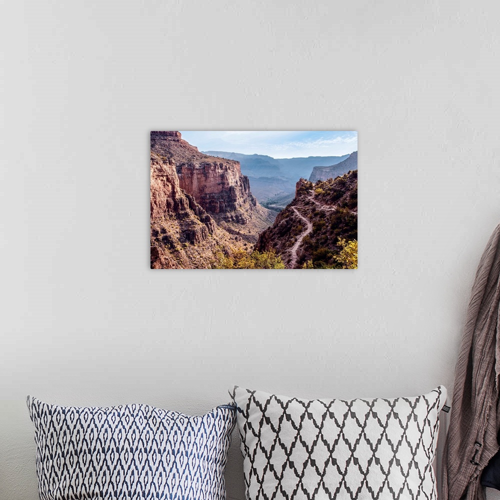A bohemian room featuring Bright Angel Trail, Grand Canyon National Park, Arizona.