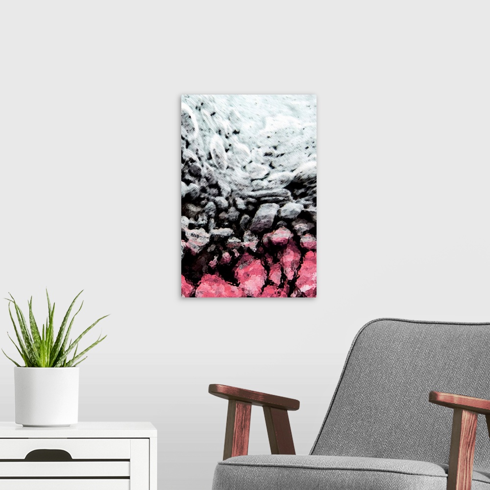 A modern room featuring Bubbling Coral