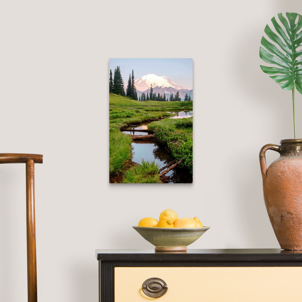 A traditional room featuring View of Chinnook Creek in Mount Rainier National Park, Washington.