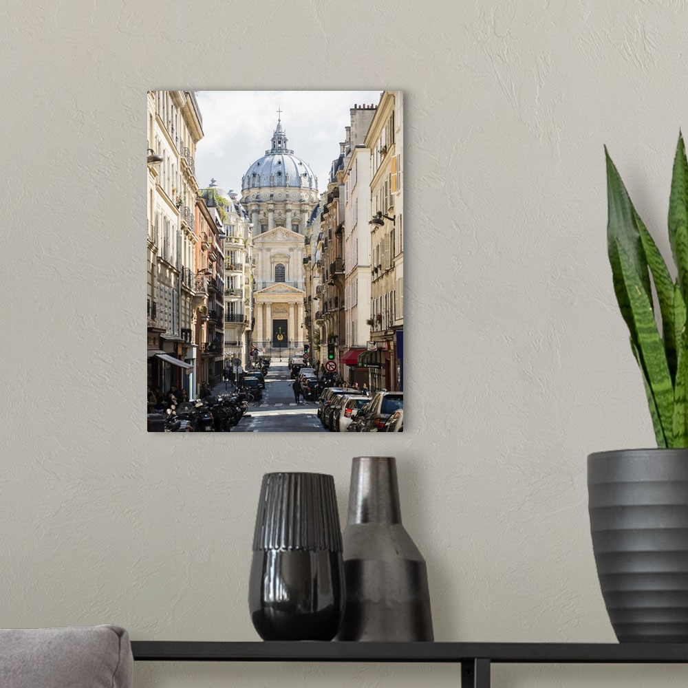 A modern room featuring Paris 5 eme district - Facade and dome of the church of the Val de Grace seen by the street of th...