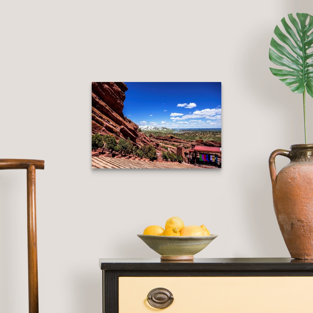 A traditional room featuring View of Colorado's great plains and Creation rock from Red Rocks Amphitheatre.