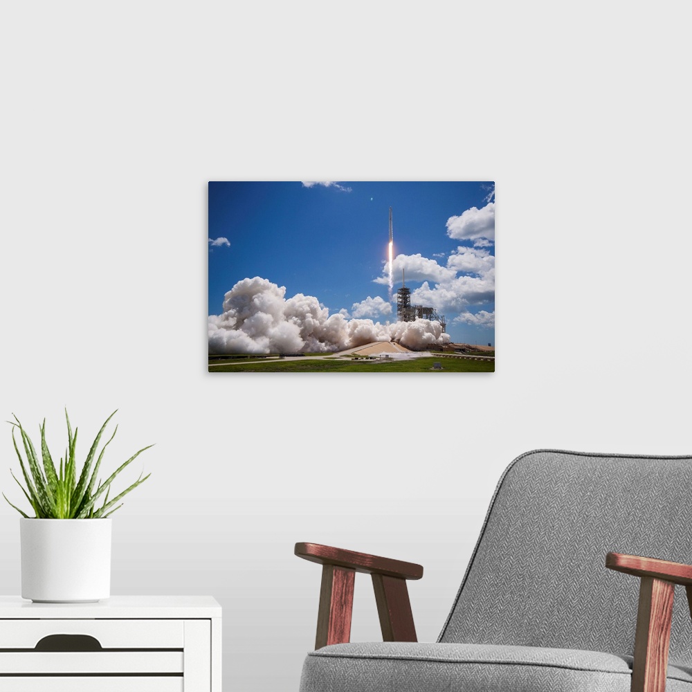 A modern room featuring CRS-12 Mission. On August 14, 2017, SpaceX successfully launched its twelfth Commercial Resupply ...