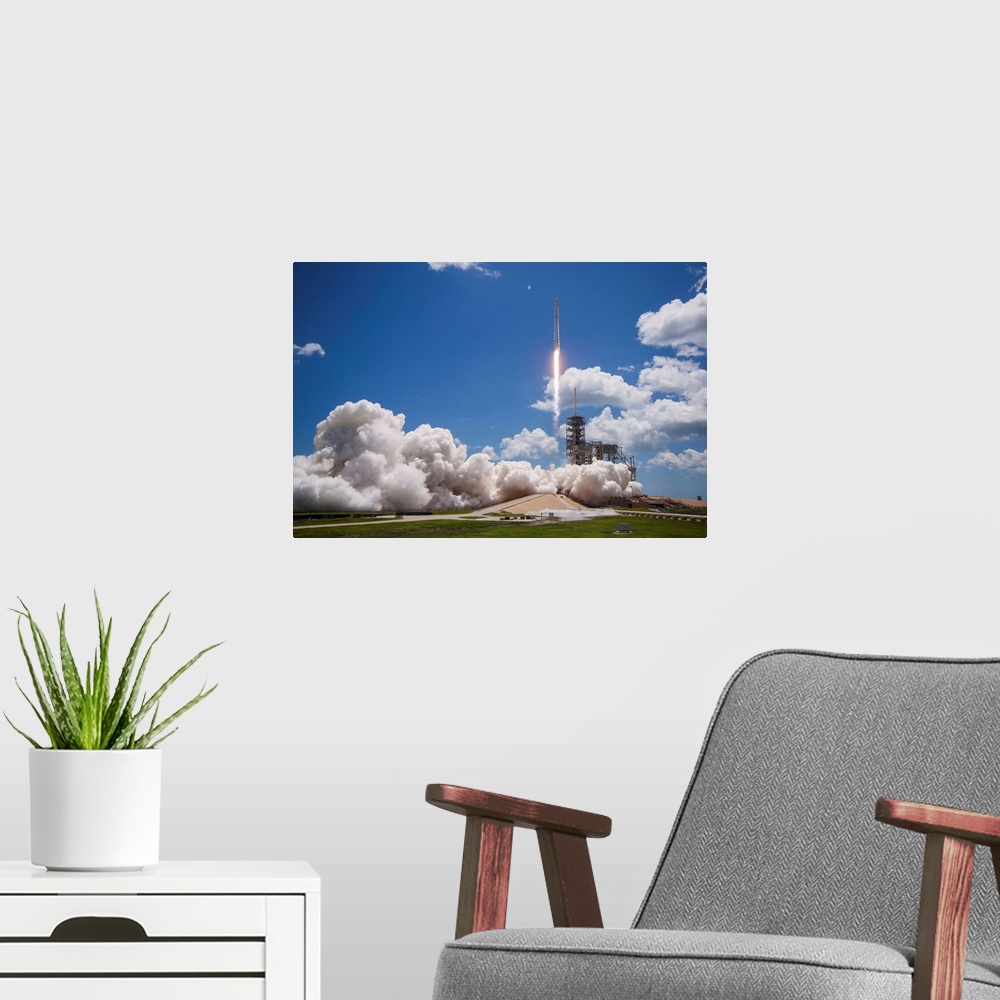 A modern room featuring CRS-12 Mission. On August 14, 2017, SpaceX successfully launched its twelfth Commercial Resupply ...