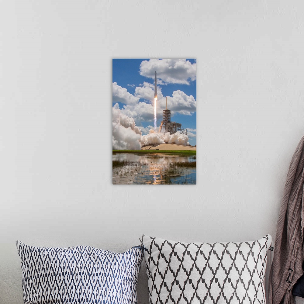 A bohemian room featuring CRS-12 Mission. On August 14, 2017, SpaceX successfully launched its twelfth Commercial Resupply ...