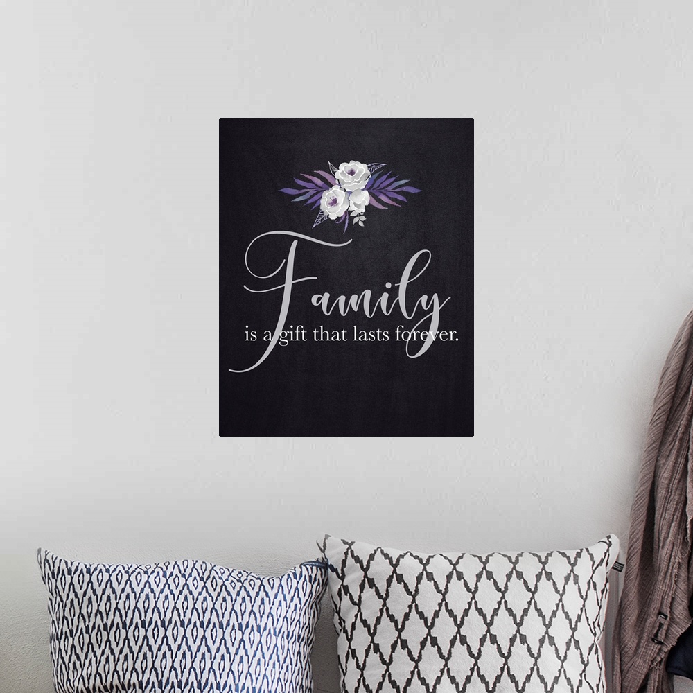A bohemian room featuring Family Quotes - Family Gift Forever