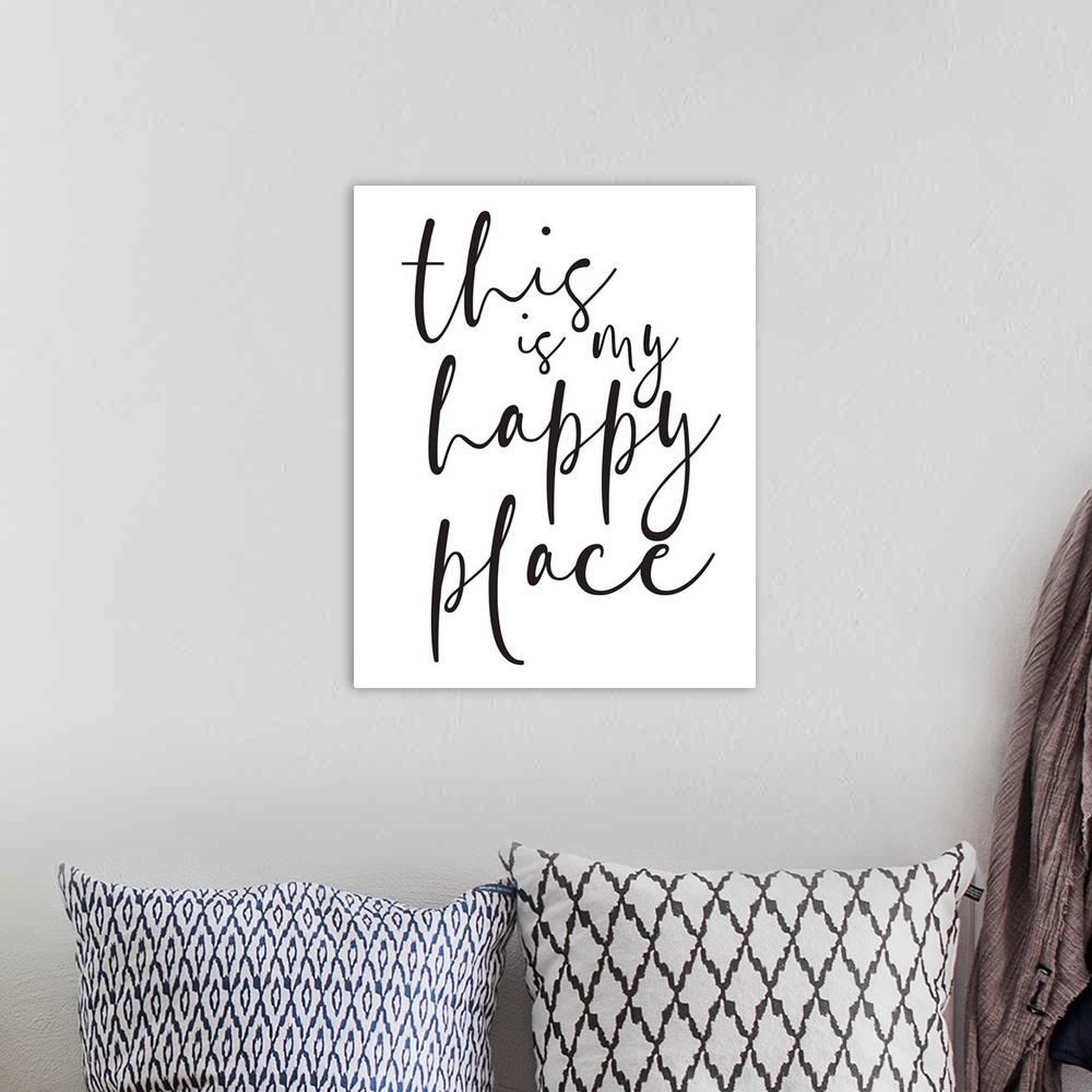 A bohemian room featuring Family Quotes - Happy Place