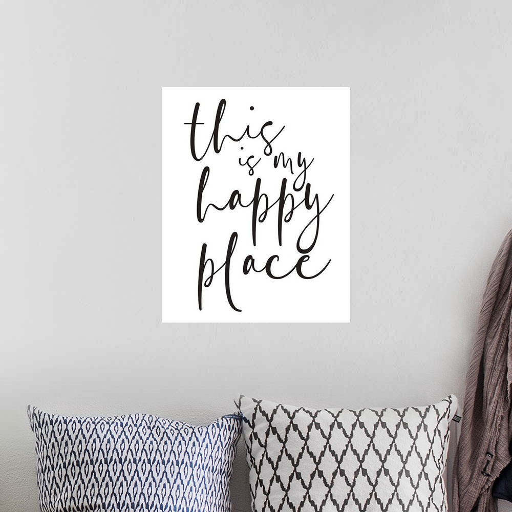 A bohemian room featuring Family Quotes - Happy Place