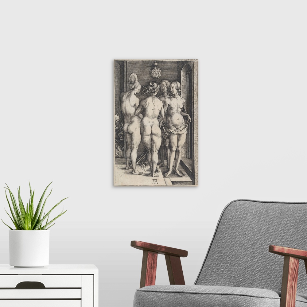 A modern room featuring Four Naked Women