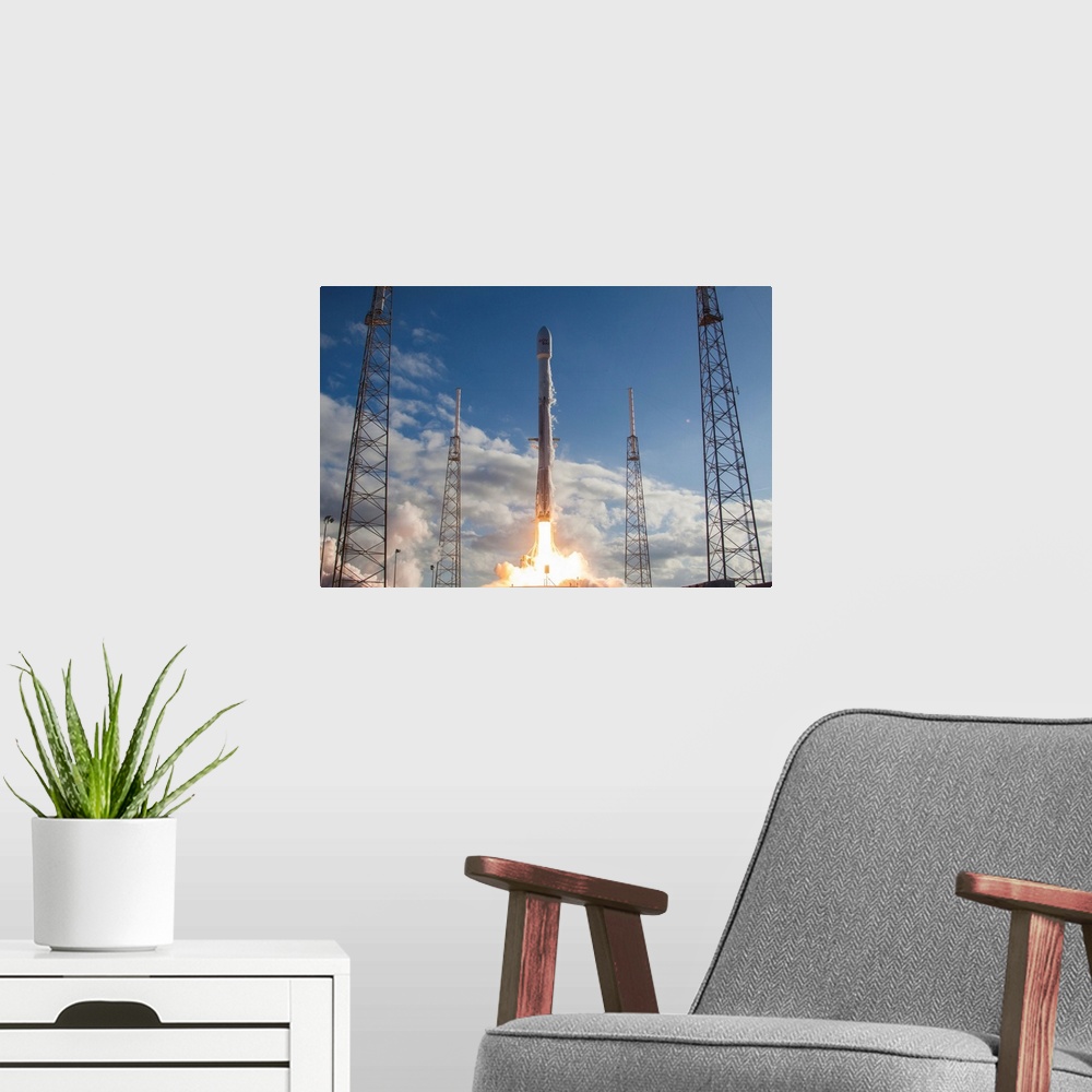 A modern room featuring On Monday, January 31st at 4:25 p.m. ET, SpaceX successfully launched the GovSat-1 satellite from...