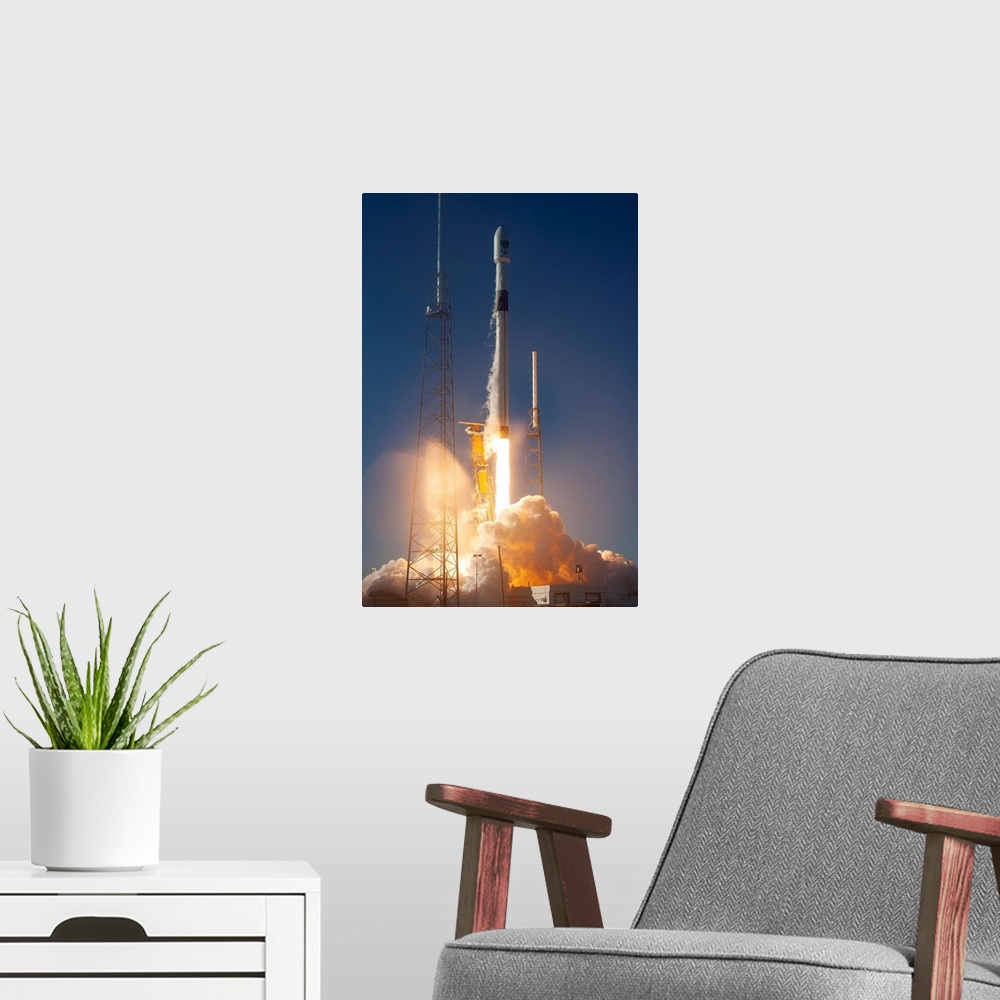 A modern room featuring GPS III Space Vehicle 01 Mission. On Sunday, December 23rd at 5:51 a.m. PST, SpaceX successfully ...