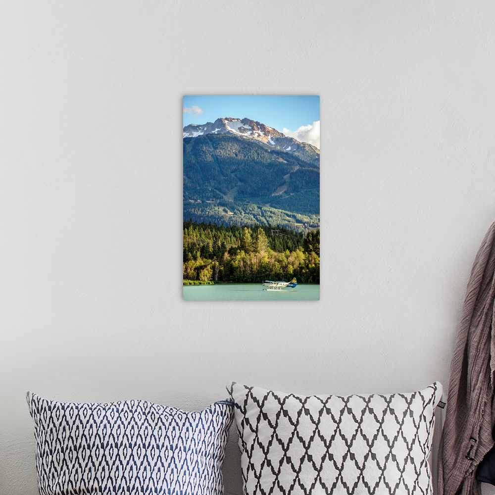 A bohemian room featuring Green Lake with Whistler Mountain in Whistler, British Columbia, Canada.