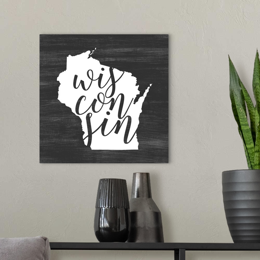 A modern room featuring Wisconsin