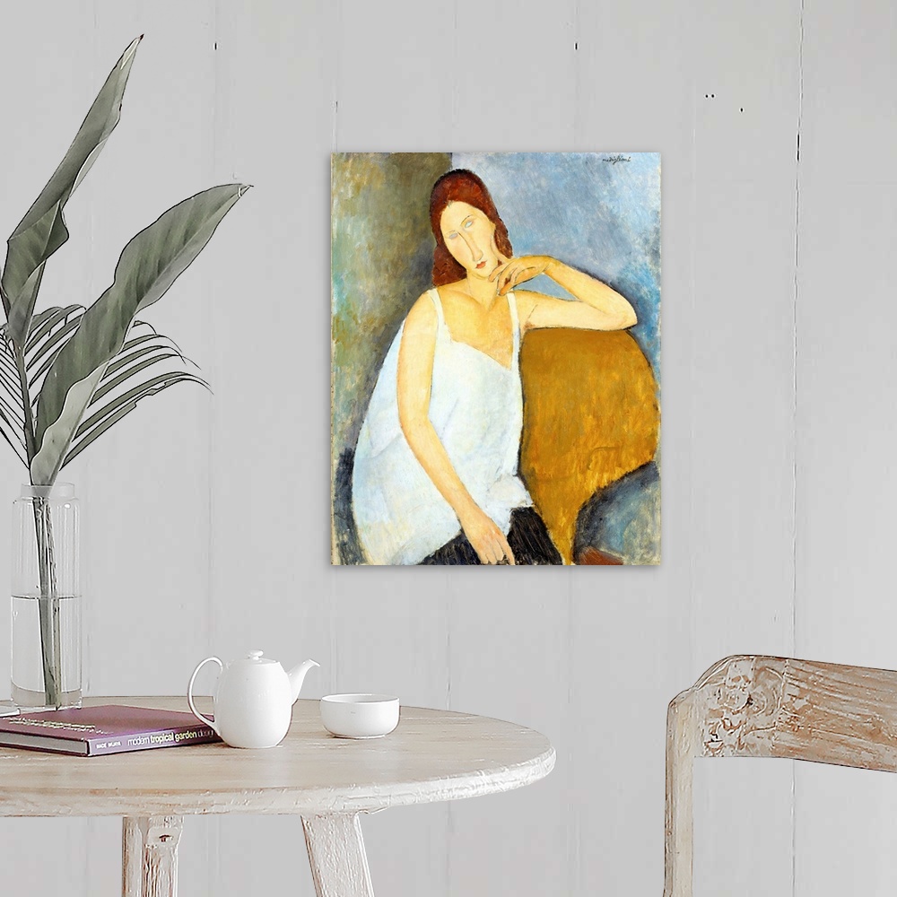 A farmhouse room featuring Modigliani depicted his mistress, Jeanne Hebuterne (1898-1920), in more than twenty works but nev...