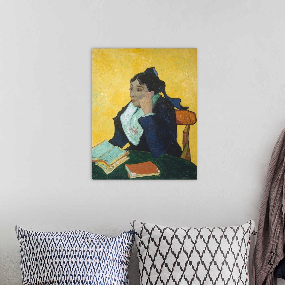 A bohemian room featuring While in Arles, Van Gogh painted two very similar portraits of Marie Ginoux, the proprietress of ...