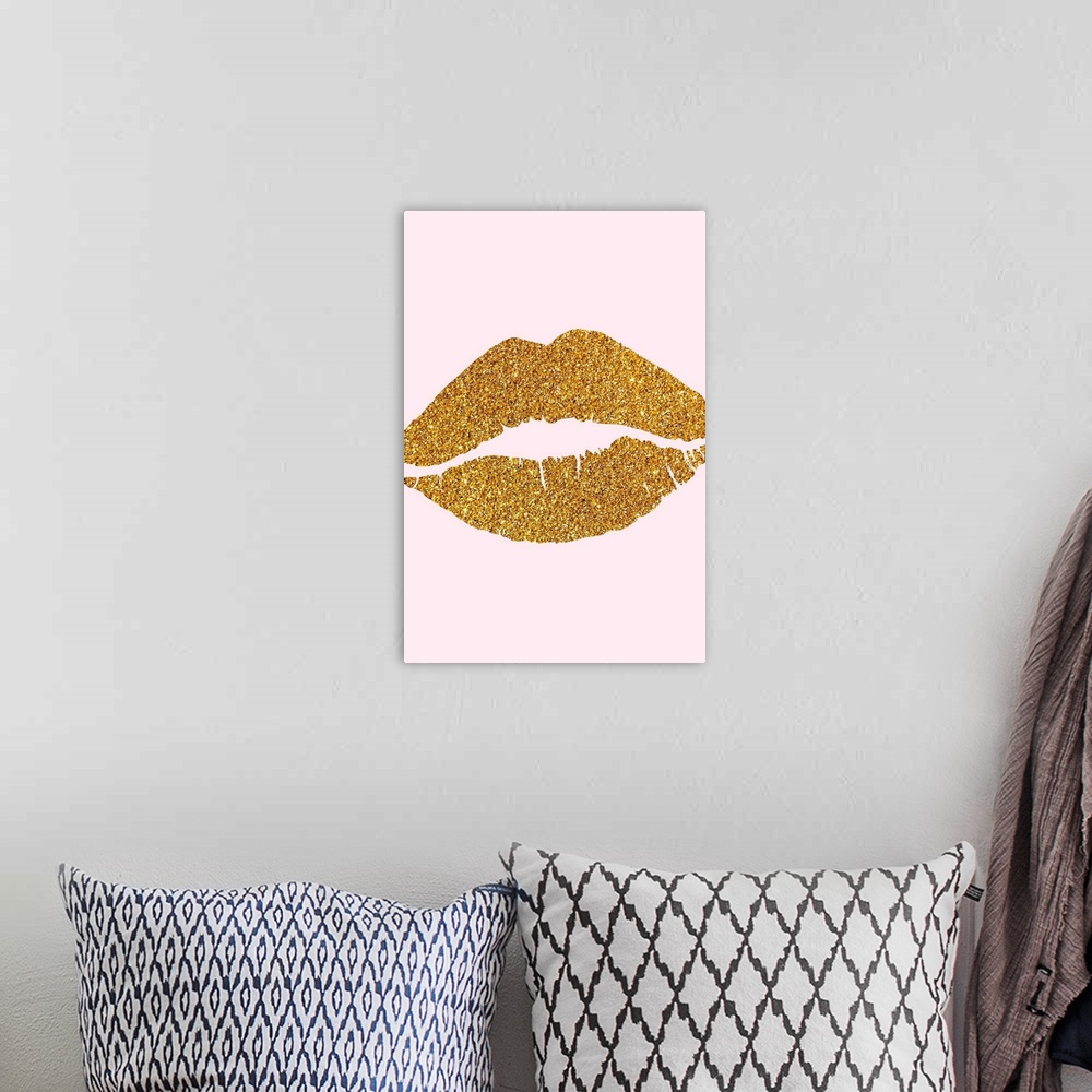 A bohemian room featuring Lips - Glitter Kiss