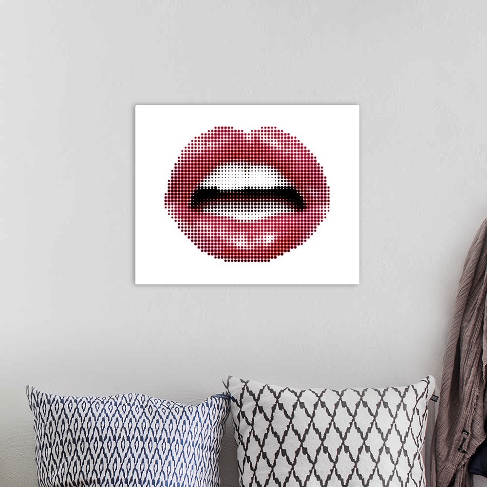 A bohemian room featuring Lips - Halftone