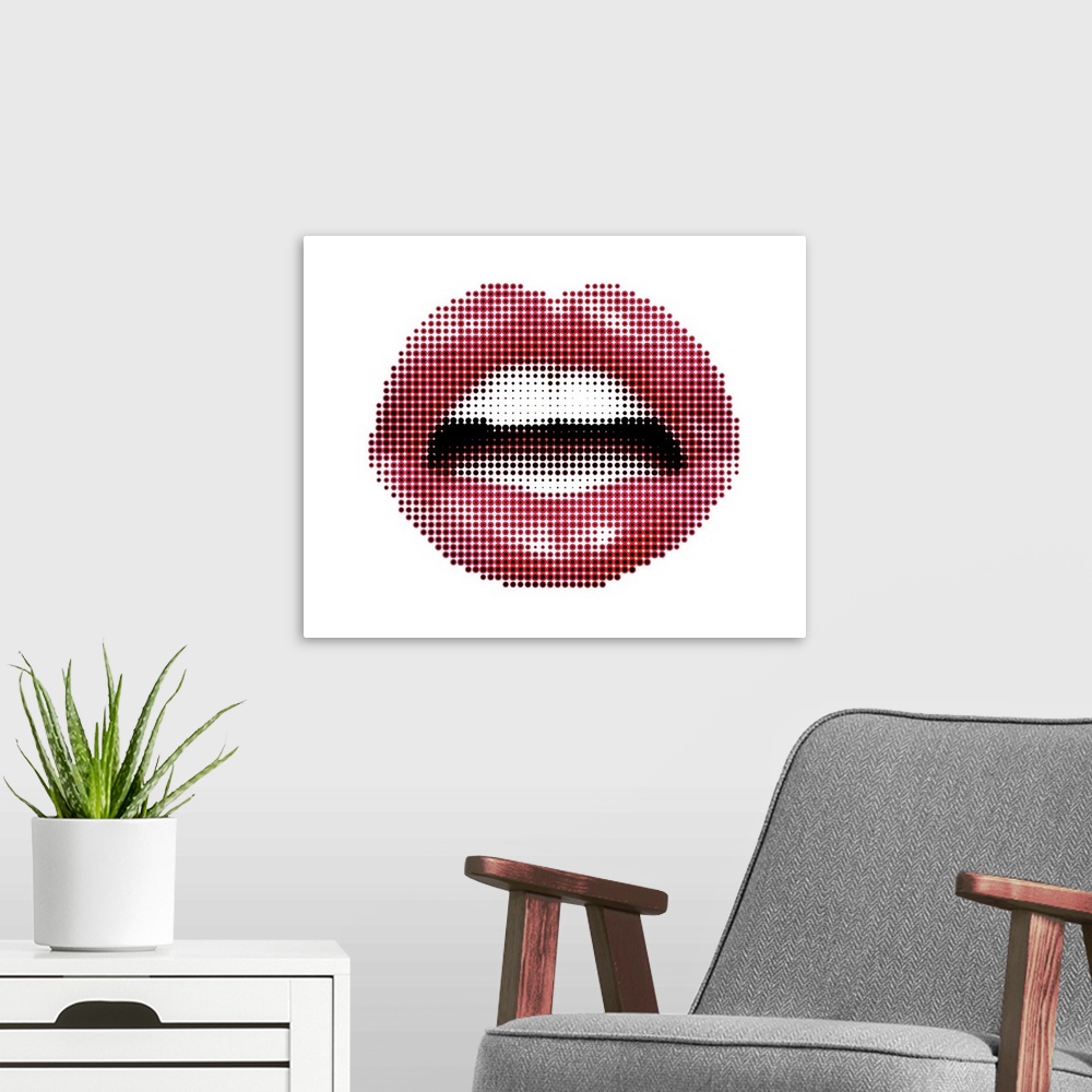 A modern room featuring Lips - Halftone