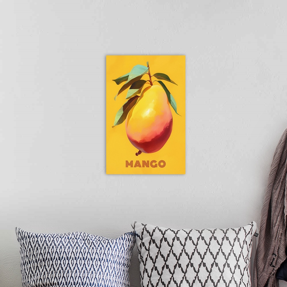 A bohemian room featuring Mango - Food Advertising Poster