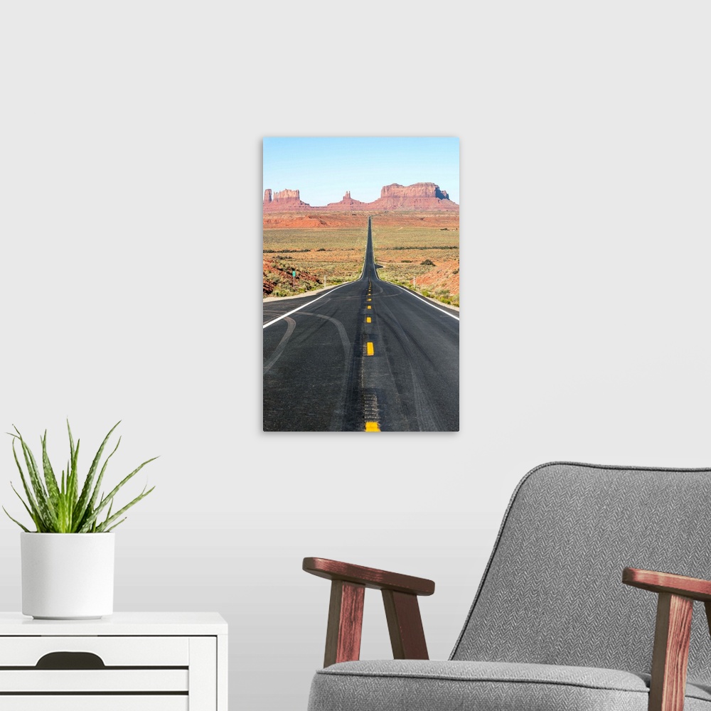 A modern room featuring Mile Marker 13 US 163, also known as Forrest Gump Point, is the iconic place where Forrest Gump e...