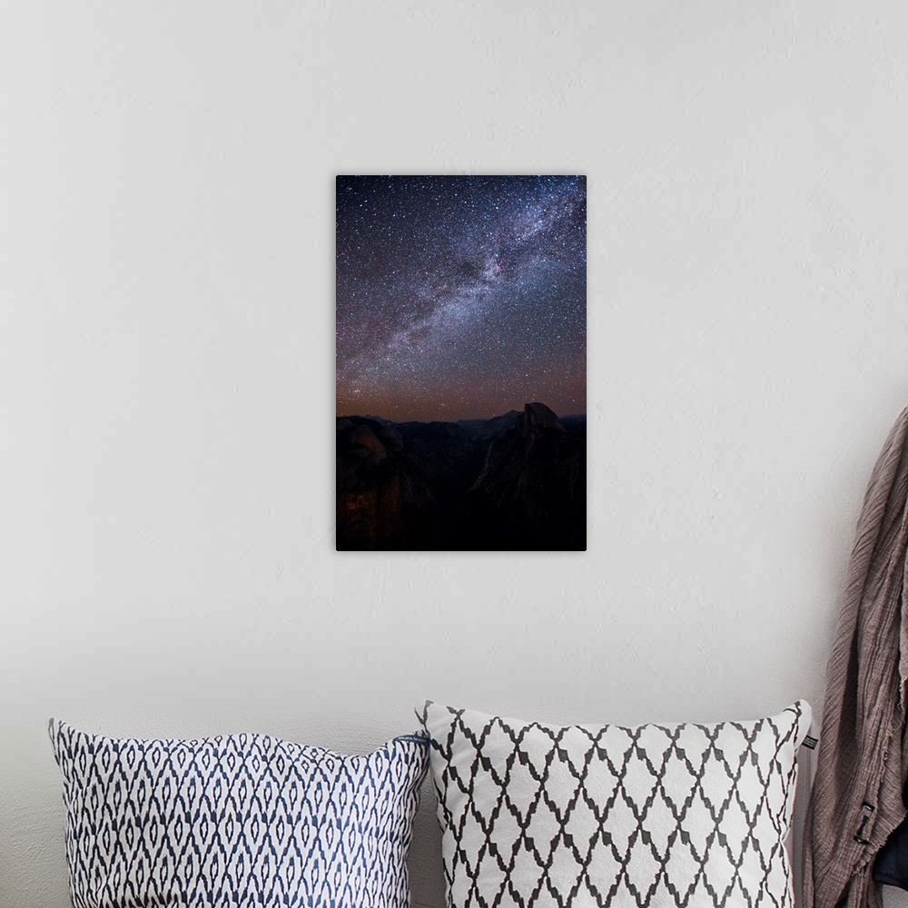 A bohemian room featuring View of the Milky Way in Yosemite National Park, California.