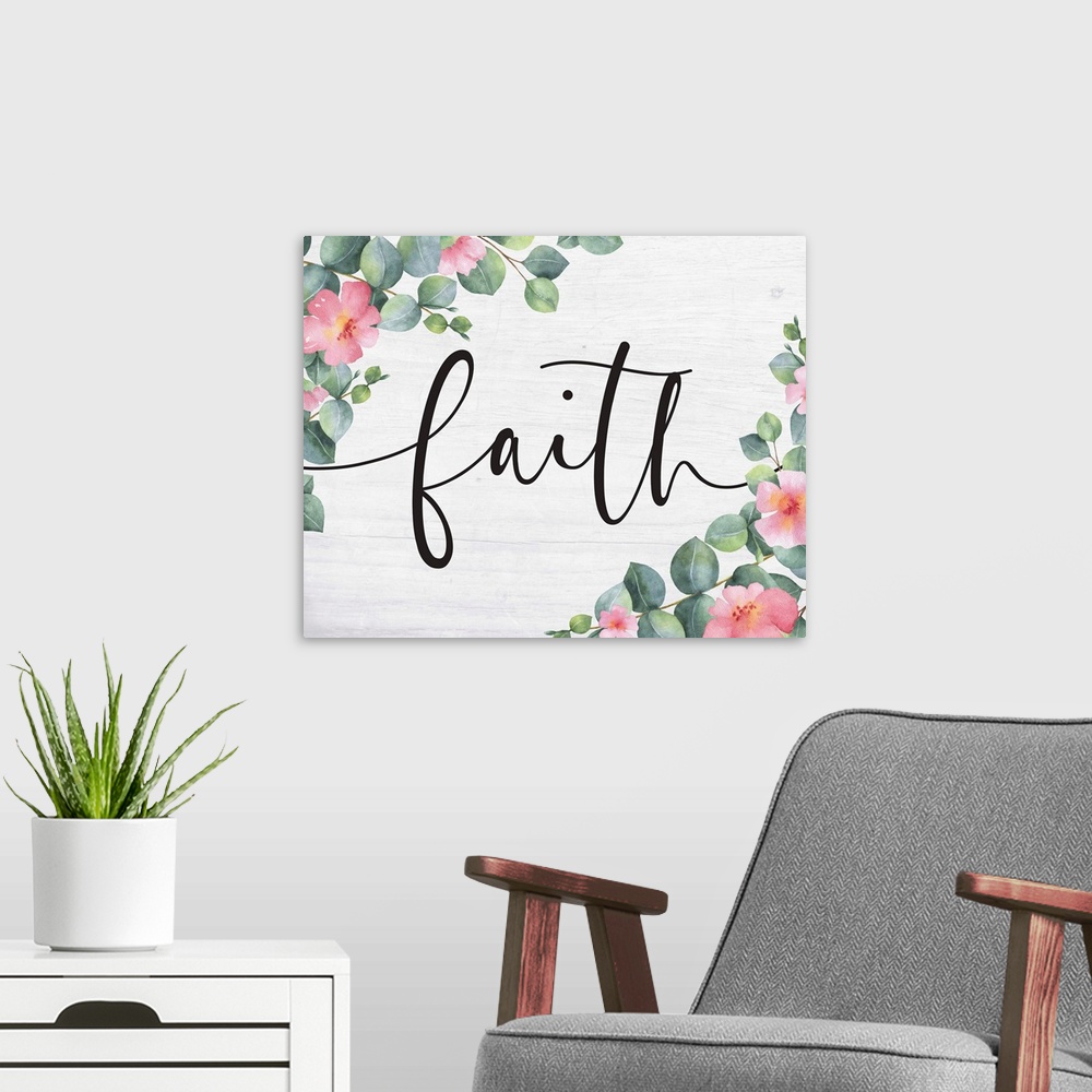 A modern room featuring Modern Faith - Faith Floral
